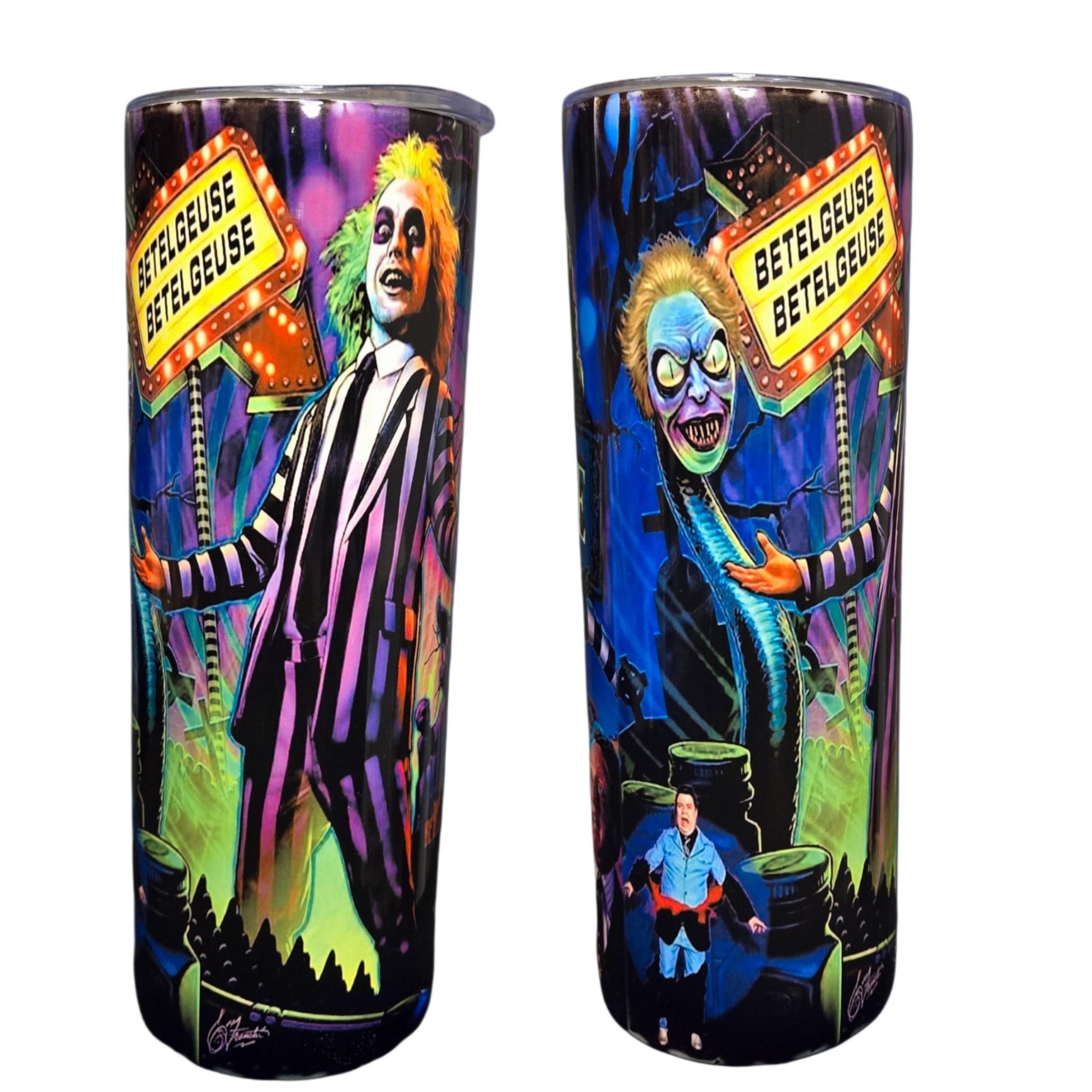 Beetlejuice tumbler 20 oz