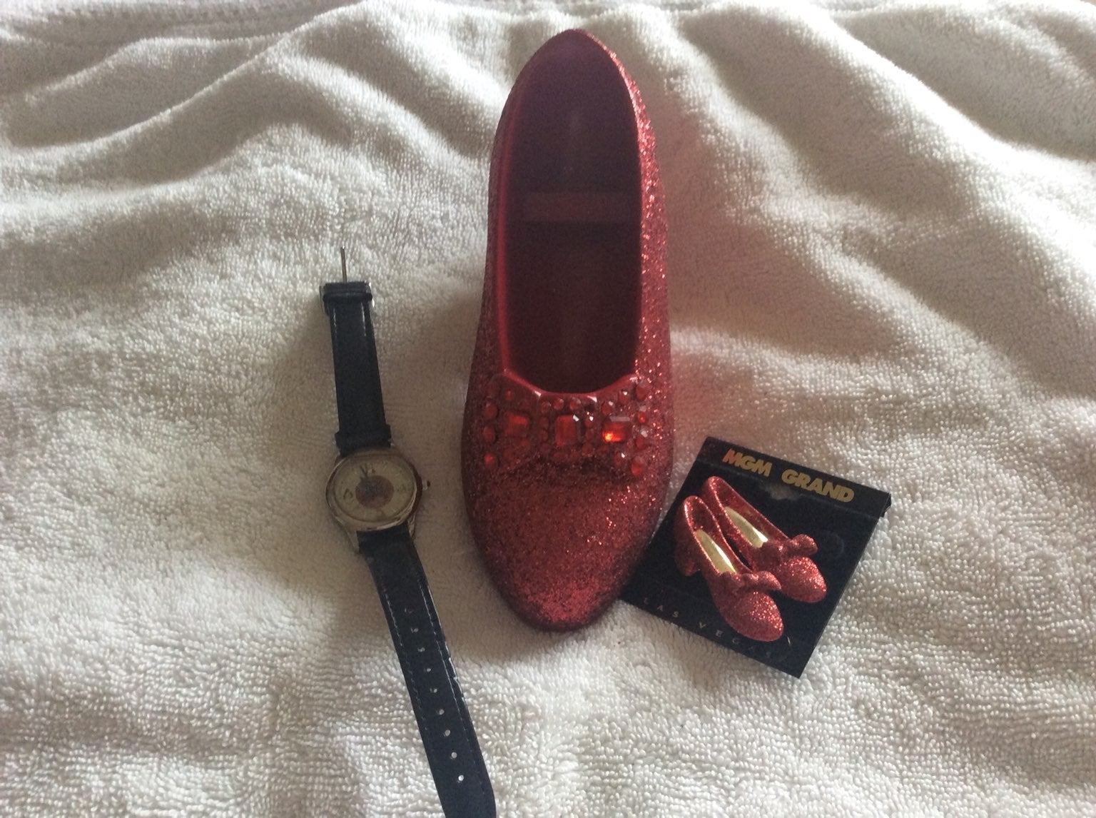 Fossil wizard of oz watch and ruby slipp
