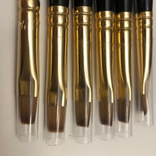 6 Princeton synthetic SABLE brushes