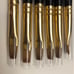 6 Princeton synthetic SABLE brushes