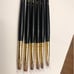 6 Princeton synthetic SABLE brushes