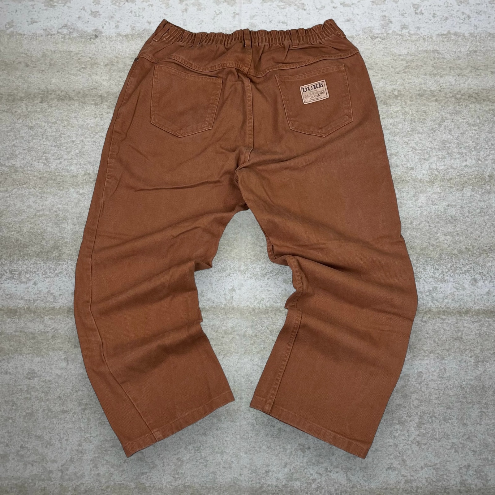Vintage Duke Jeans Relaxed Fit Clay Tan Wash Denim 90s