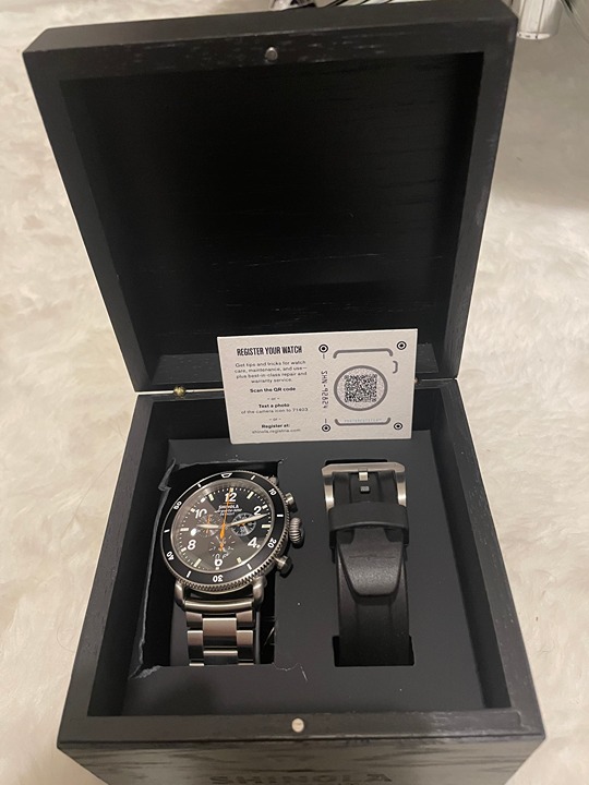 Shinola Black Blizzard Men's Watch - New in Box, Retails for 1,500