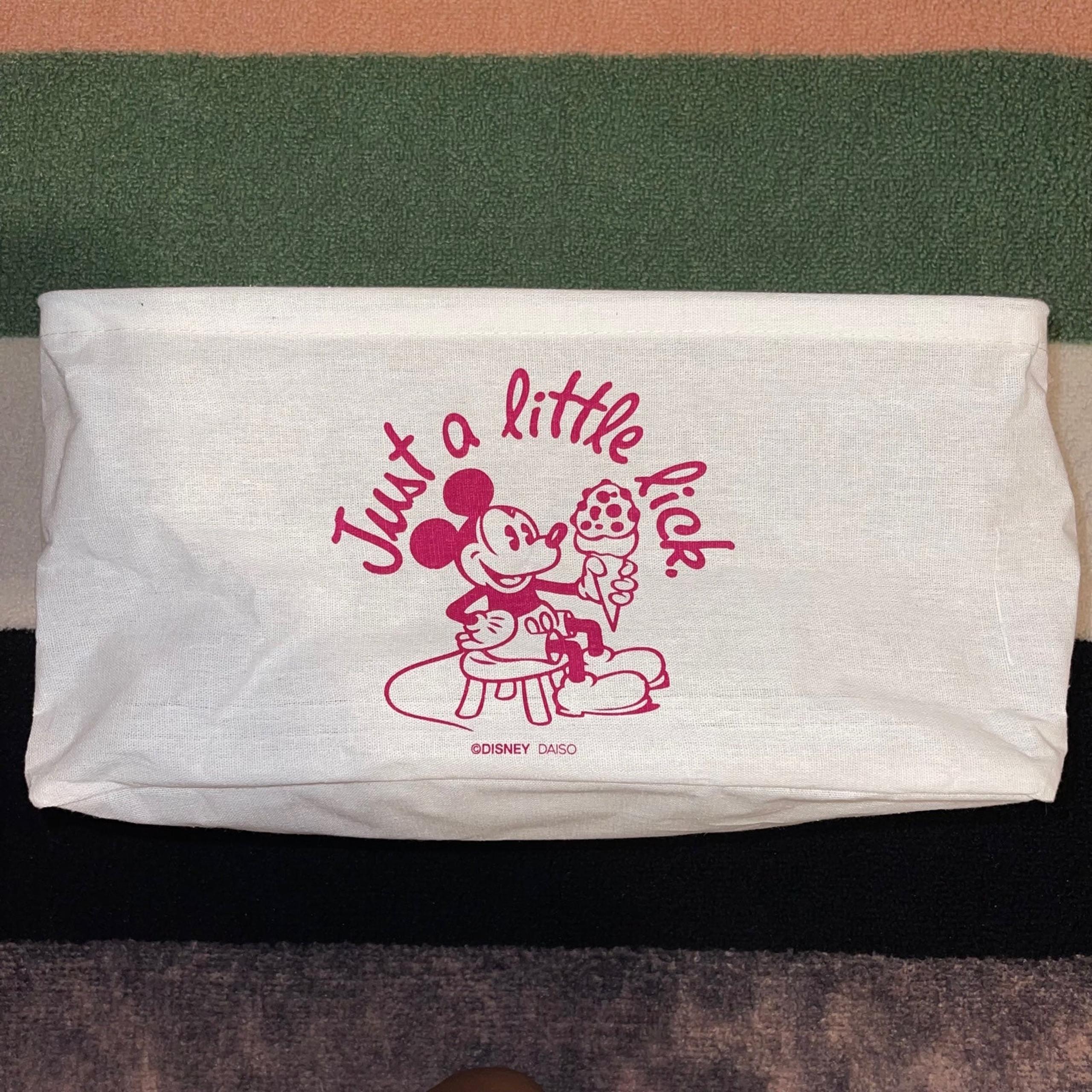 Disney x Daiso Mickey Mouse Collapsible Cloth Storage Box Bin