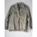 Free People Moonchild Denim Jacket Green Distressed Raw Hem Size XS A0067