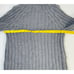 Vintage Chunky Wool Ribbed Turtleneck Sweater Gray Womens Large