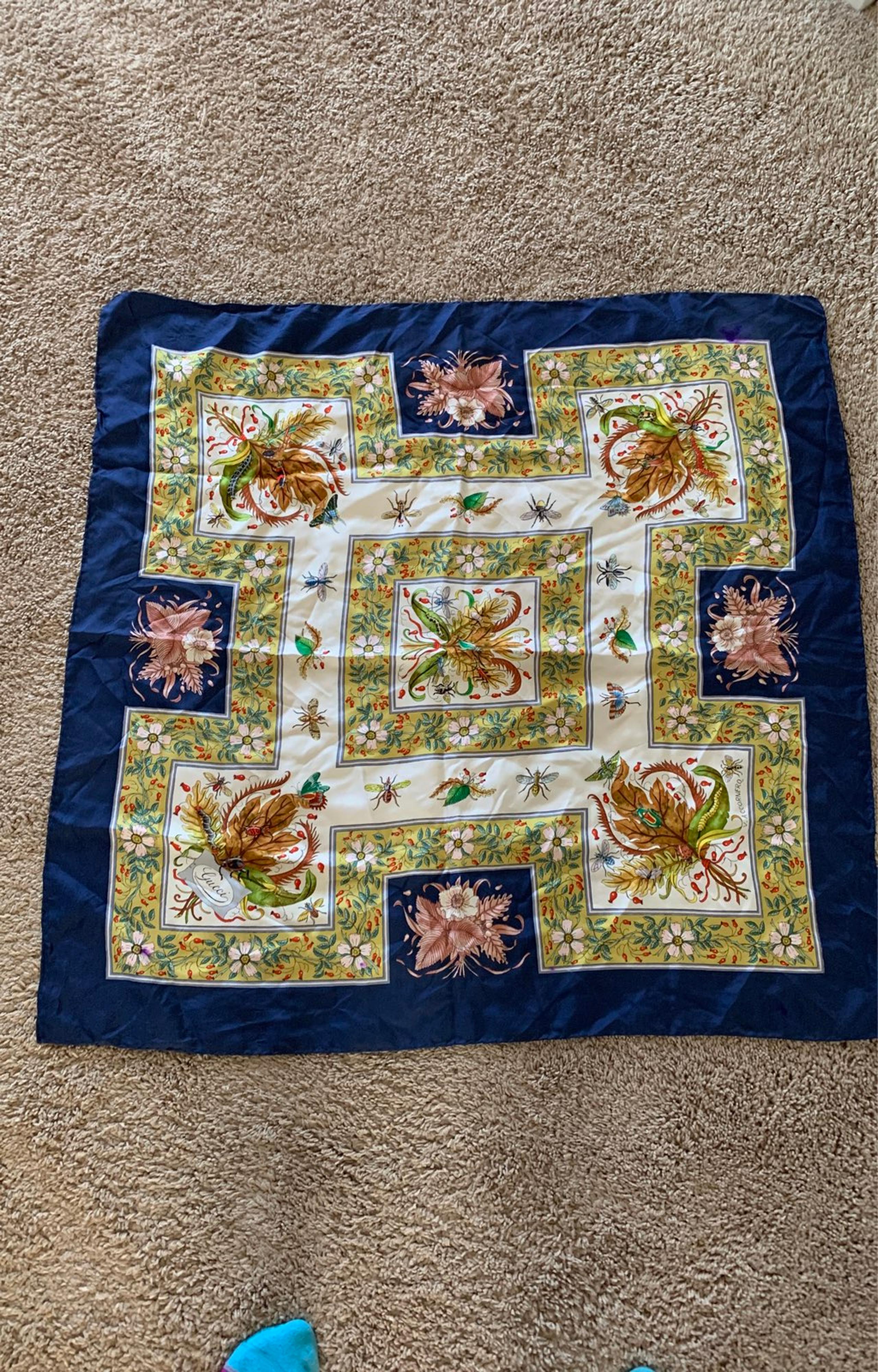 Vintage Gucci silk scarf