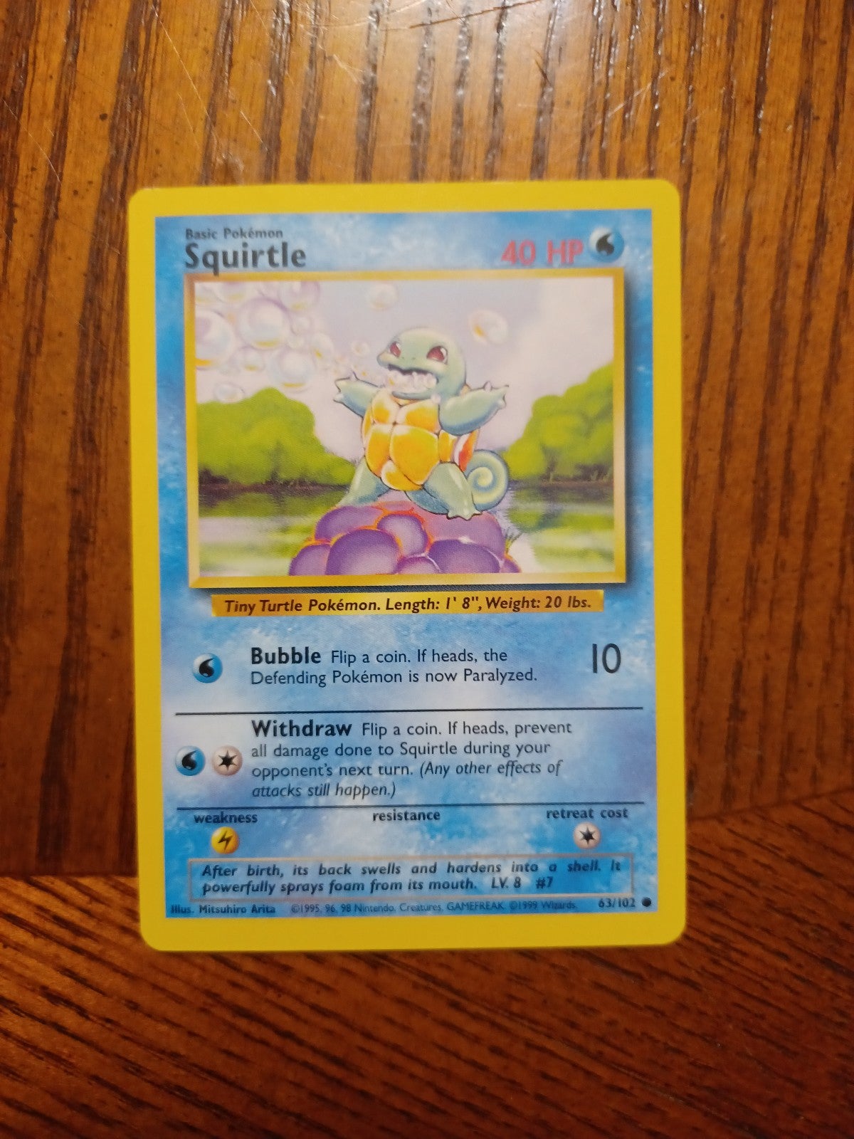 Pokémon squirtle common(from 1999)