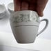 Mikasa #243 Japan Fine China Painted White Daisy Coffee Cups Sugar Dish Creamer
