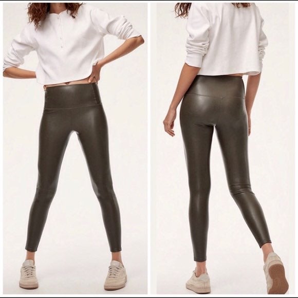 wilfred free faux leather leggings