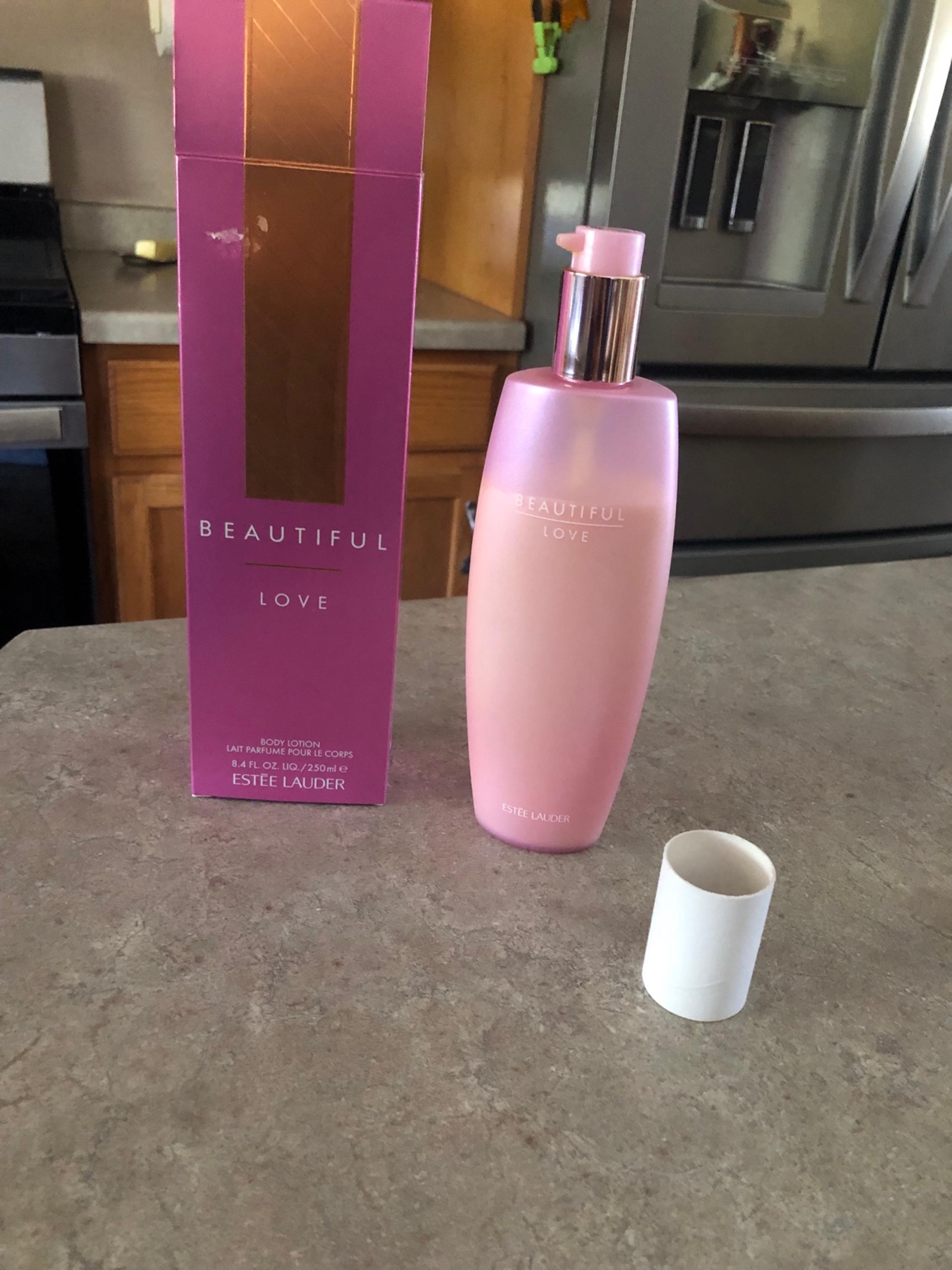 Estee Lauder Beautiful Love Body Lotion 8.4 fl oz used 80% full
