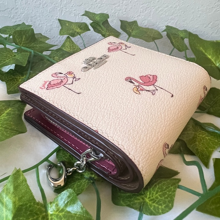 New♪COACH♪二つ折り財布★Snap Wallet With Flamingo Print coach Snap Wallet With Flamingo Print CK435