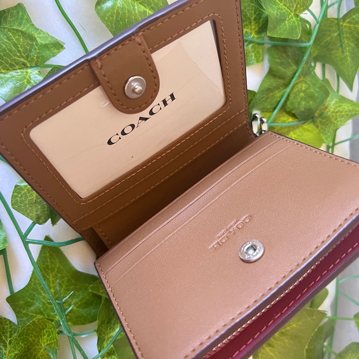 coach Snap Wallet With Flamingo Print CK435