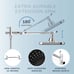 5-Setting High Pressure Shower Head, 12 inch Rain Shower Head