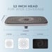 5-Setting High Pressure Shower Head, 12 inch Rain Shower Head