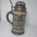 1900s German Stein Tankard 20 Inlaid Thaler Replicas dated 1859-1871 Antique.