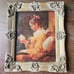 Vintage Ornate Framed Repro Jean Fragonard A Young Girl Reading Print