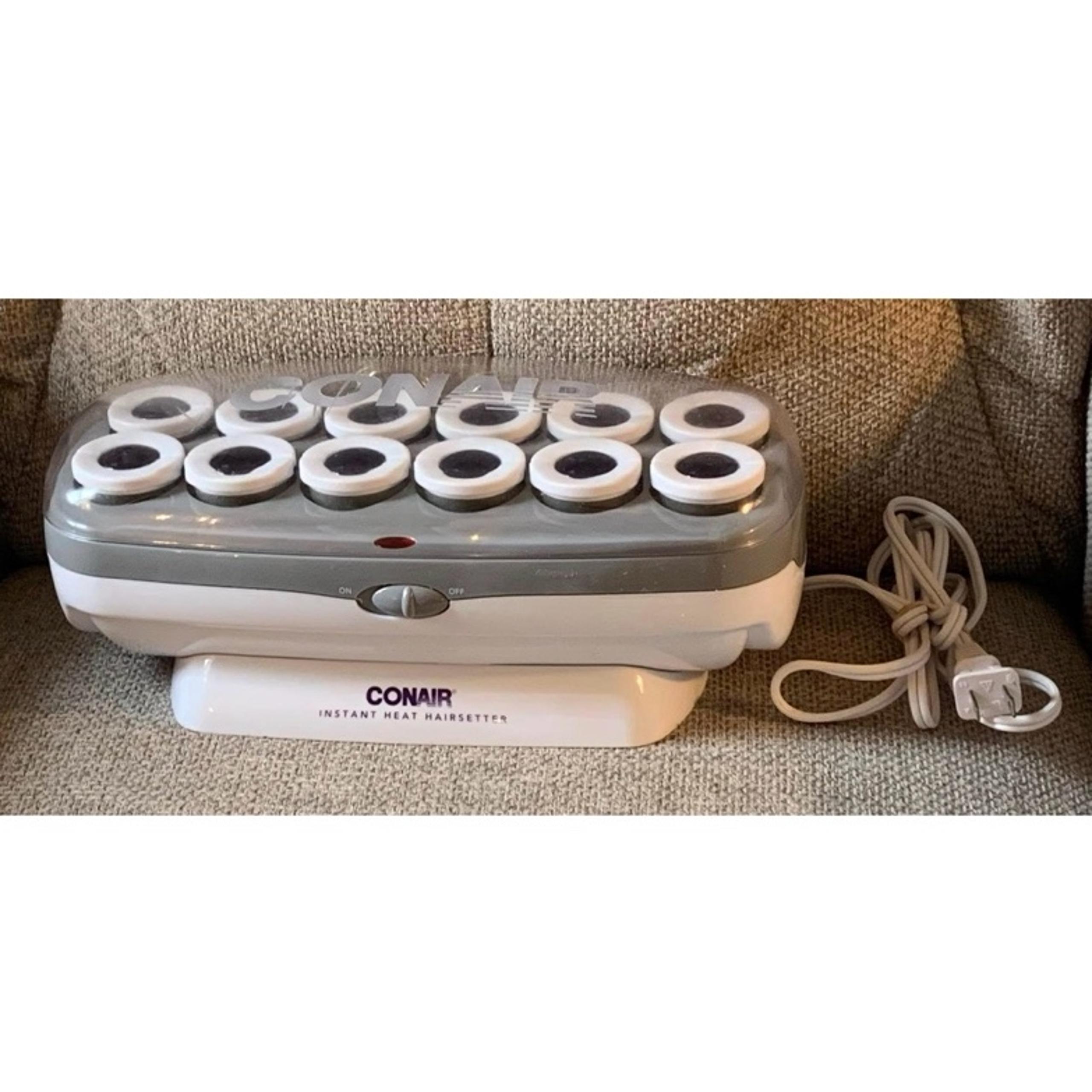 Conair Instant Heat Hairsetter 12 Jumbo Hot Hair Styling Rollers w/ Clips