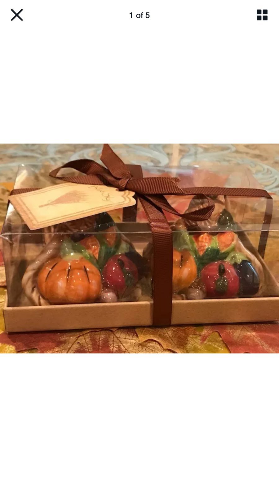 Bly Sky thanksgiving Salt and Pepper Set