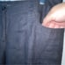 Talbots Signature 100% Linen Women's Black Wide Leg Pants Size 14