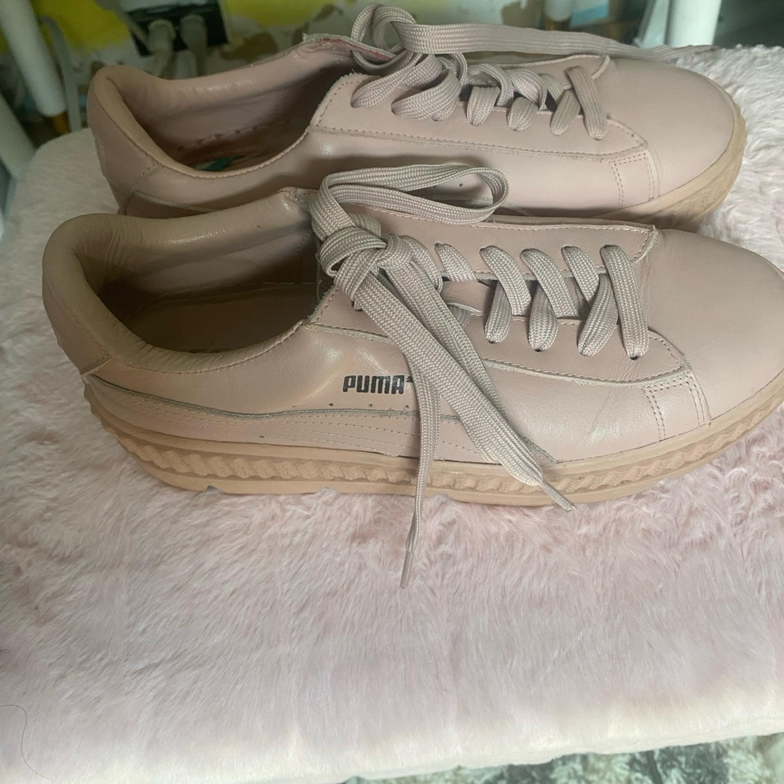 Fenty x Puma Pink Platform shoes