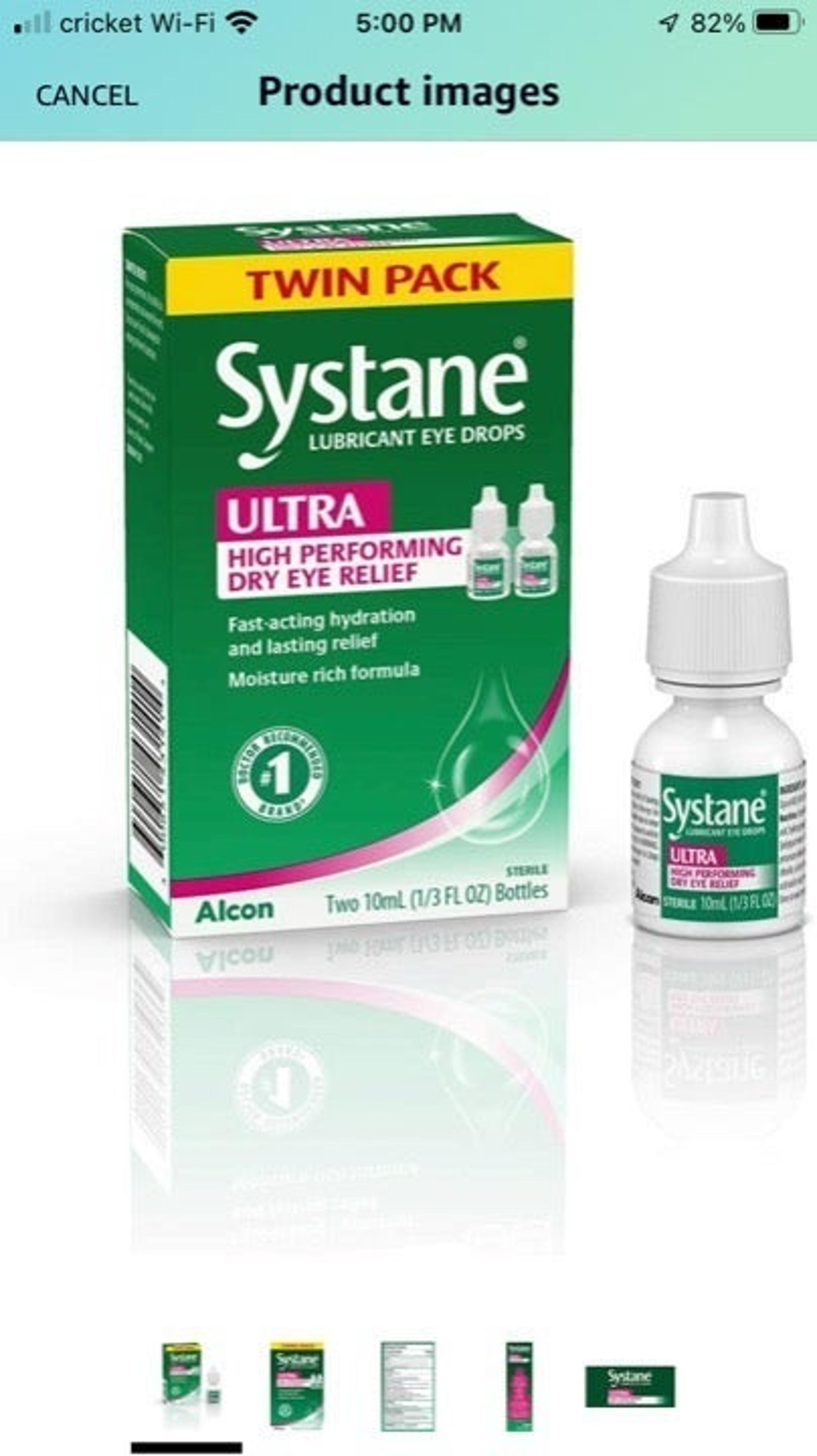 Systane eye drops