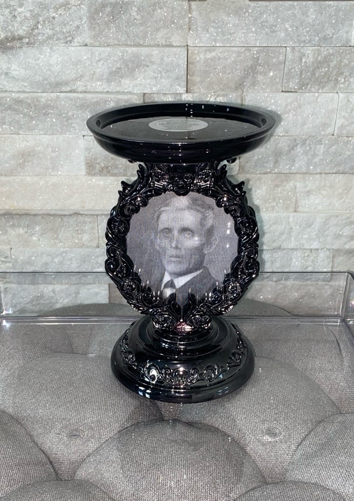 Bath & Body Works Double Sided Hologram 3 Wick Candle Holder Pedestal Halloween