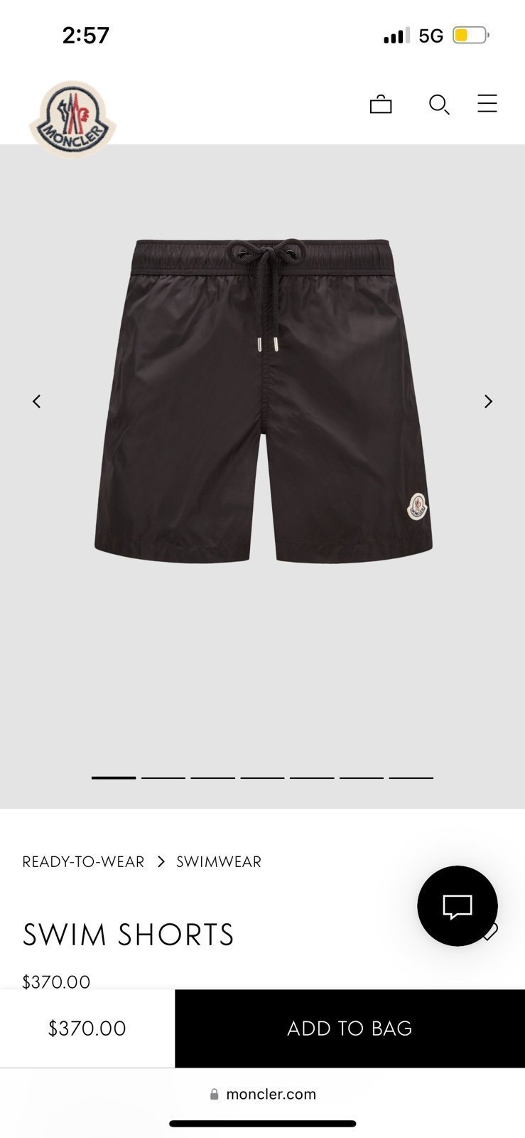 Brand new Moncler swimming trunks