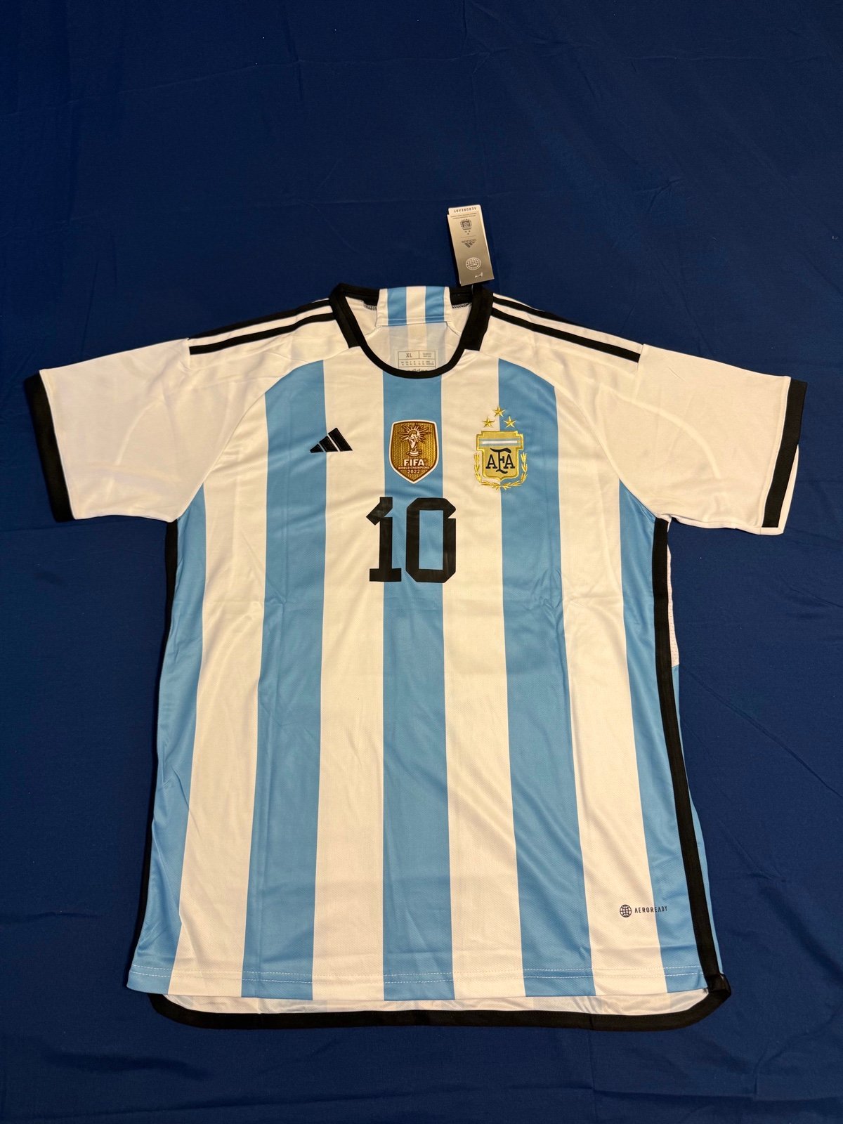 Argentina Home Soccer Jersey Lionel Messi Small