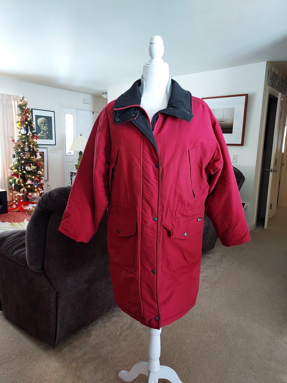 NWOT Vintage Woolrich women's antique rose 17149 parka coat size small