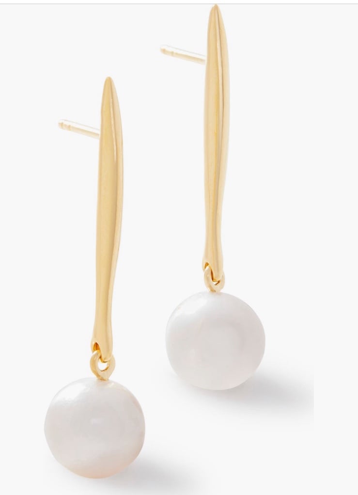 Monica Vinader NIB Nura Freshwater Pearl Drop Earrings
