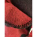 Vtg San Marcos Blanket Stadium Mexico 45” X 72”Acrylic Buffalo Plaid Check Red