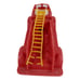 Vintage 1950s Nosco 8 Red Fire Truck Ladder Toy Car Plastic Missing Wheels