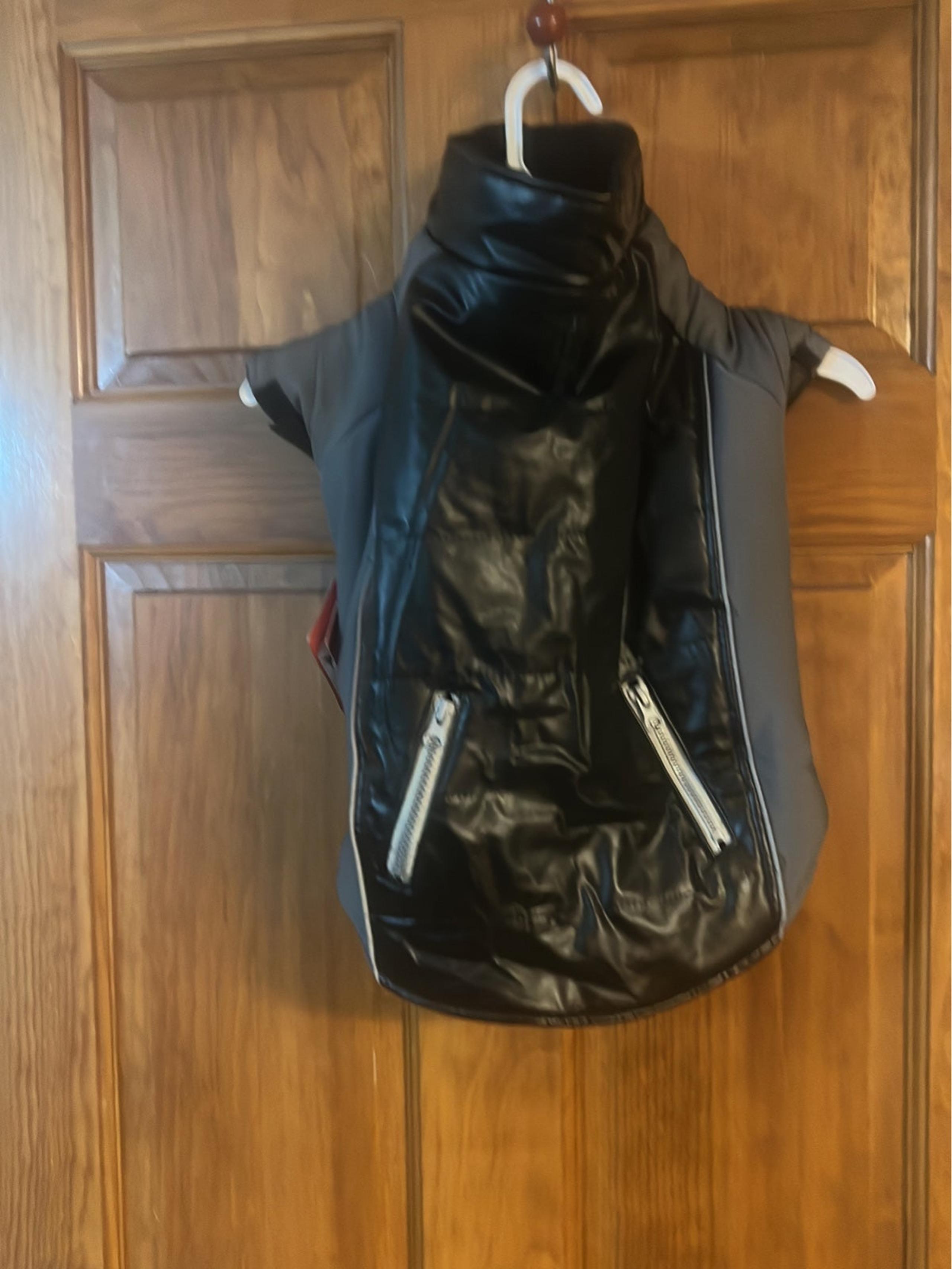 New Dog It Faux Leather Jacket L NWT