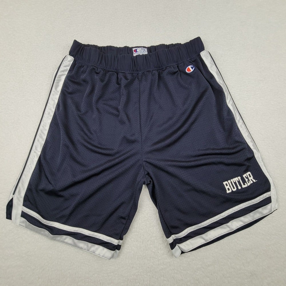 Vintage Champion Butler University Bulldogs Basketball Shorts Mens XXL Mesh Blue