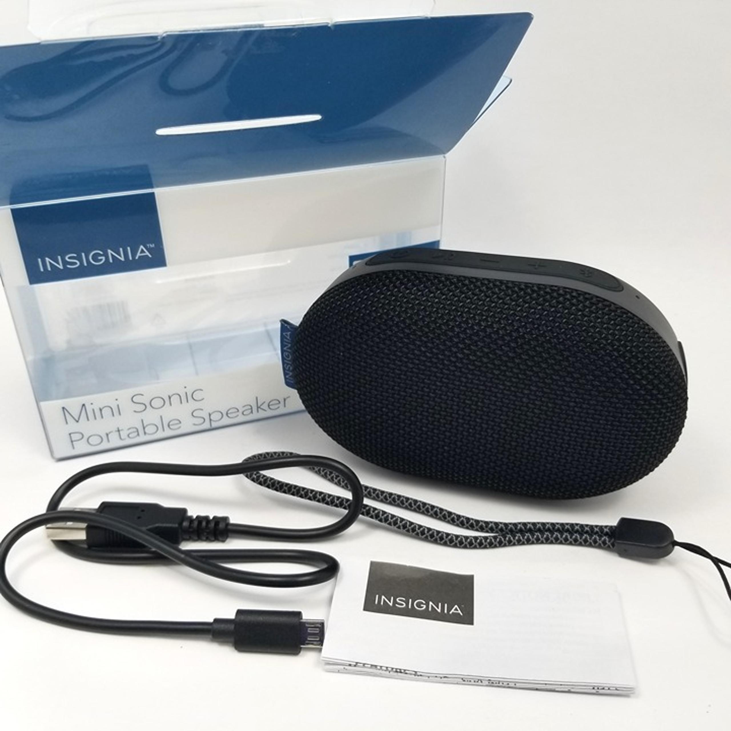 INSIGNIA Mini Sonic Portable Bluetooth Speaker NS-MINISONIC20 - Black
