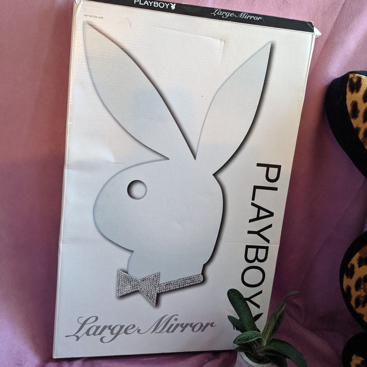 Playboy vintage silver mirror