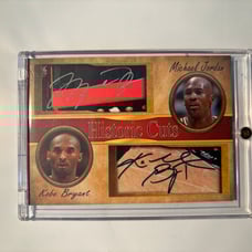 Michael Jordan Kobe Bryant Hall Of Fame Elite Auto Card