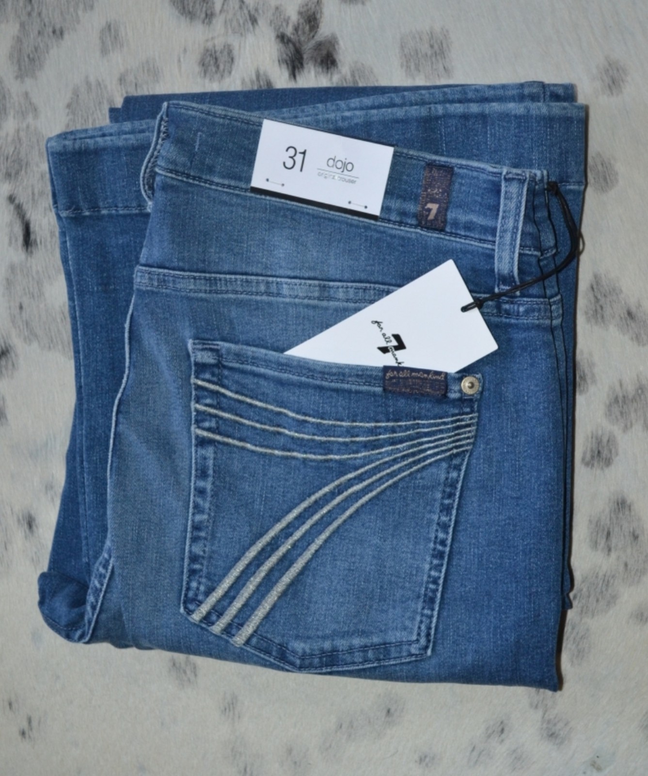 7 For All Mankind Dojos Size 31 with 34 Inseam