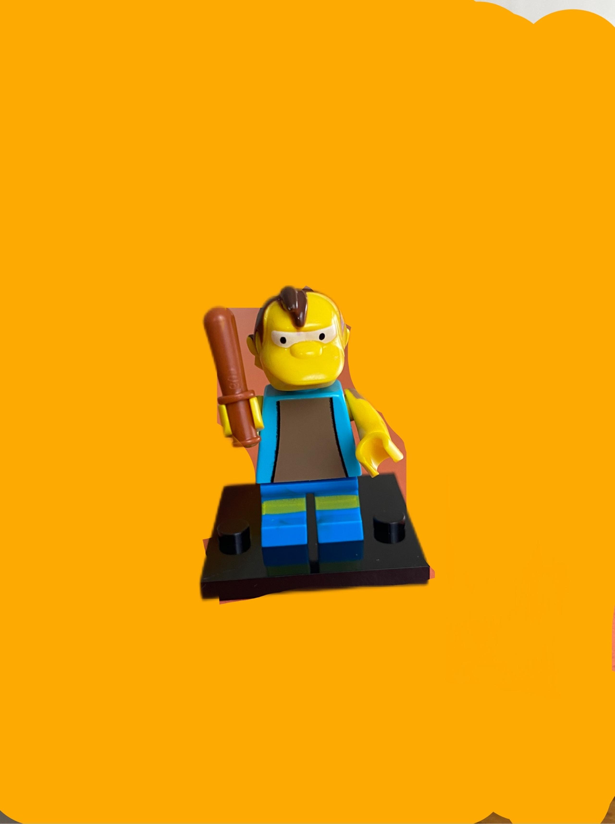Nelson From The Simpsons Building Blocks Lego Type Minifigure