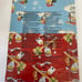 Lego Christmas Santa Penguin wrapping paper set of 2 New