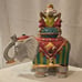 Vintage Clay Art Kabash Elephant Cookie Jar 2000