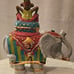Vintage Clay Art Kabash Elephant Cookie Jar 2000