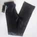NWT Ladies Size 8 Adler Collection Black Leather Straight Leg High Waist Pants