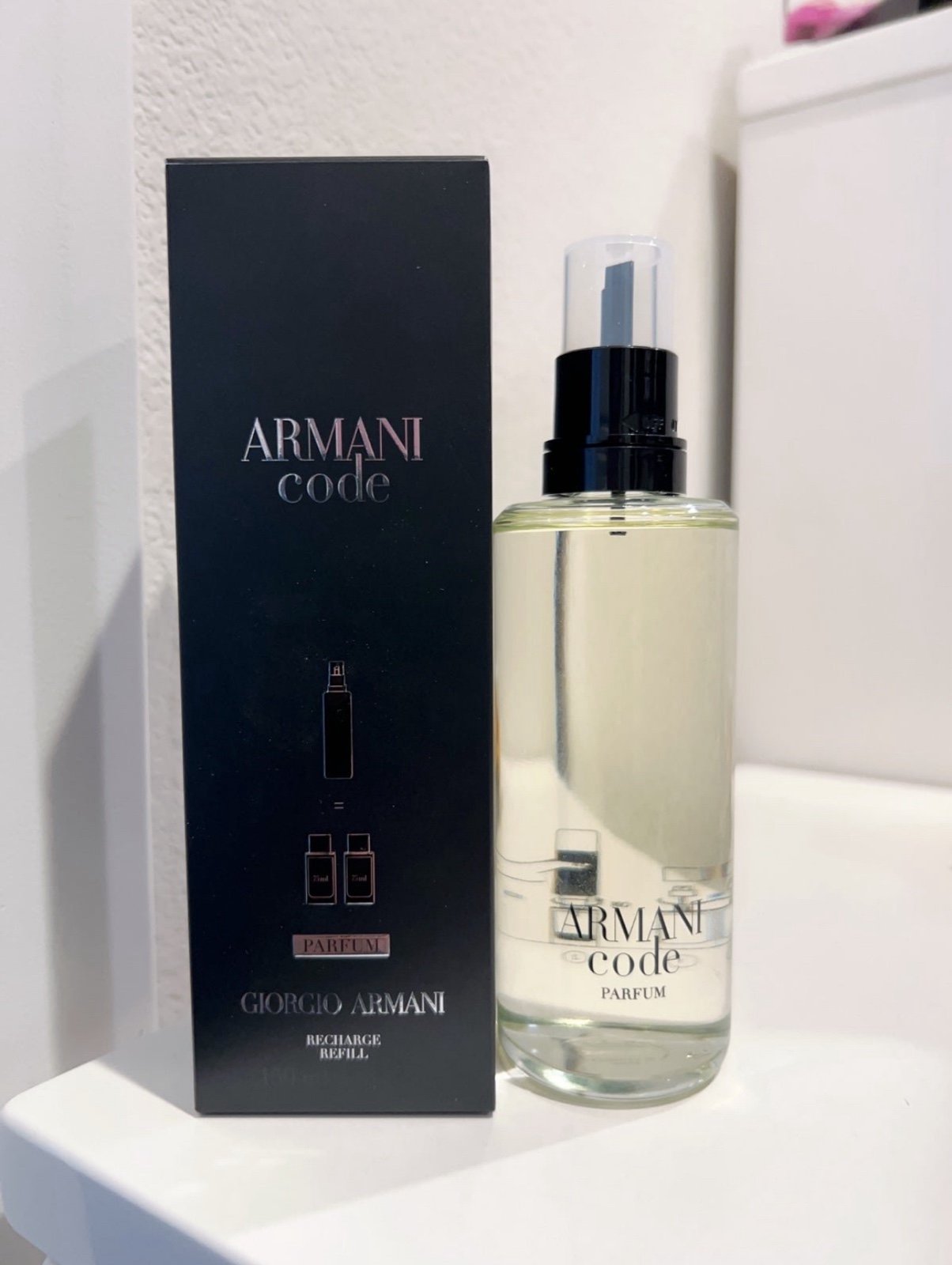 NIB Giorgio Armani Armani Code Parfum 150ml / 5 oz Recharge Refill