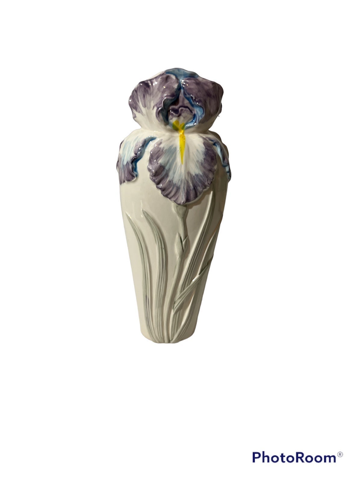 VINTAGE SIGMA THE TASTESETTER BELLE EPOQUE IRIS VASE JAPAN 70'S HANDPAINTED