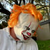 Pennywise Clown Mask Stephen King's IT Halloween Cosplay Full Mask Costume