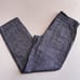 Theory Northsound Tierra Linen Pants 10 Washed Denim Blue Pull On Travel Crop