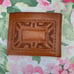 Vintage Embossed Leather Mayan Folded Wallet