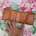 Vintage Embossed Leather Mayan Folded Wallet